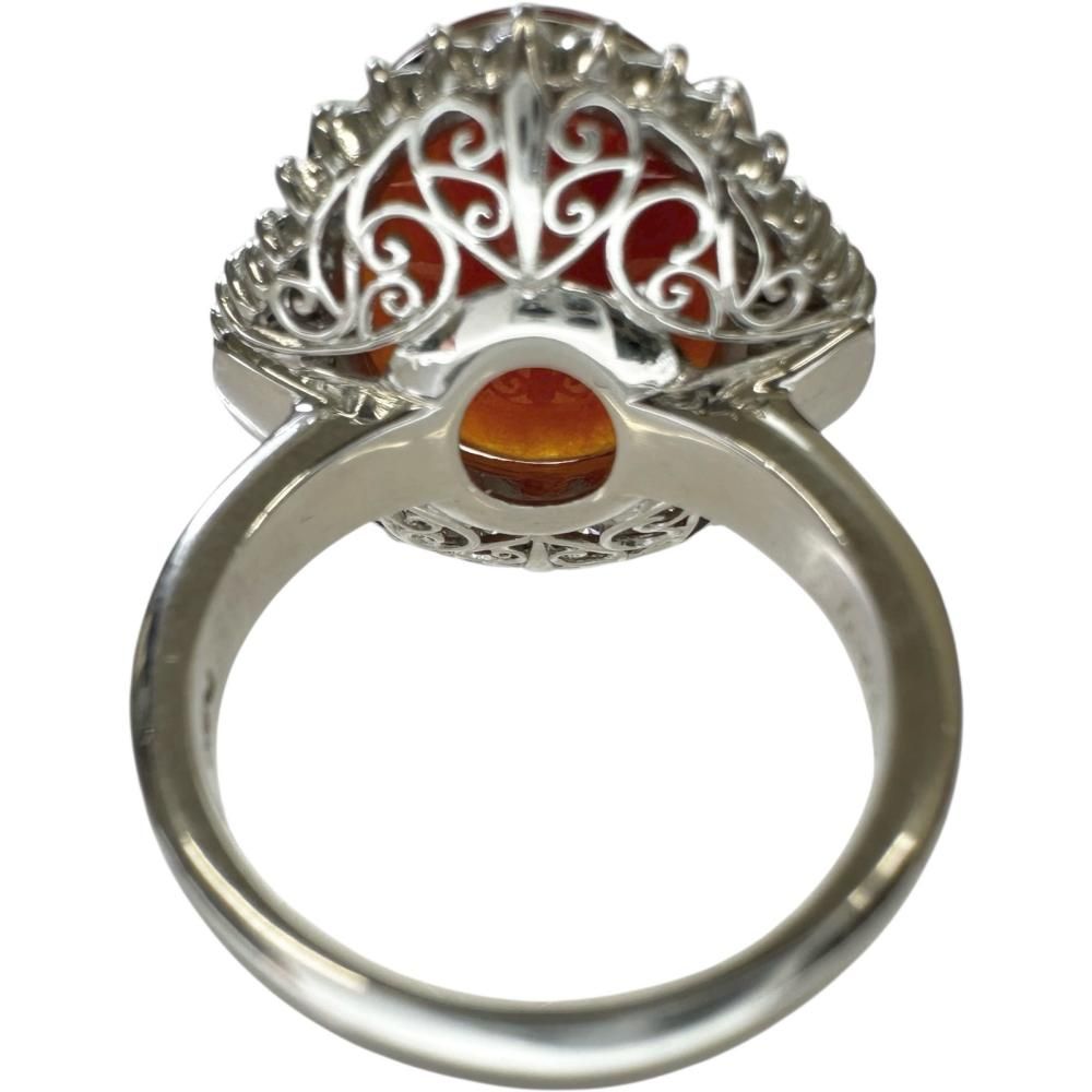 Pt900 プラチナリング 翡翠 ダイヤモンド 総重量9g