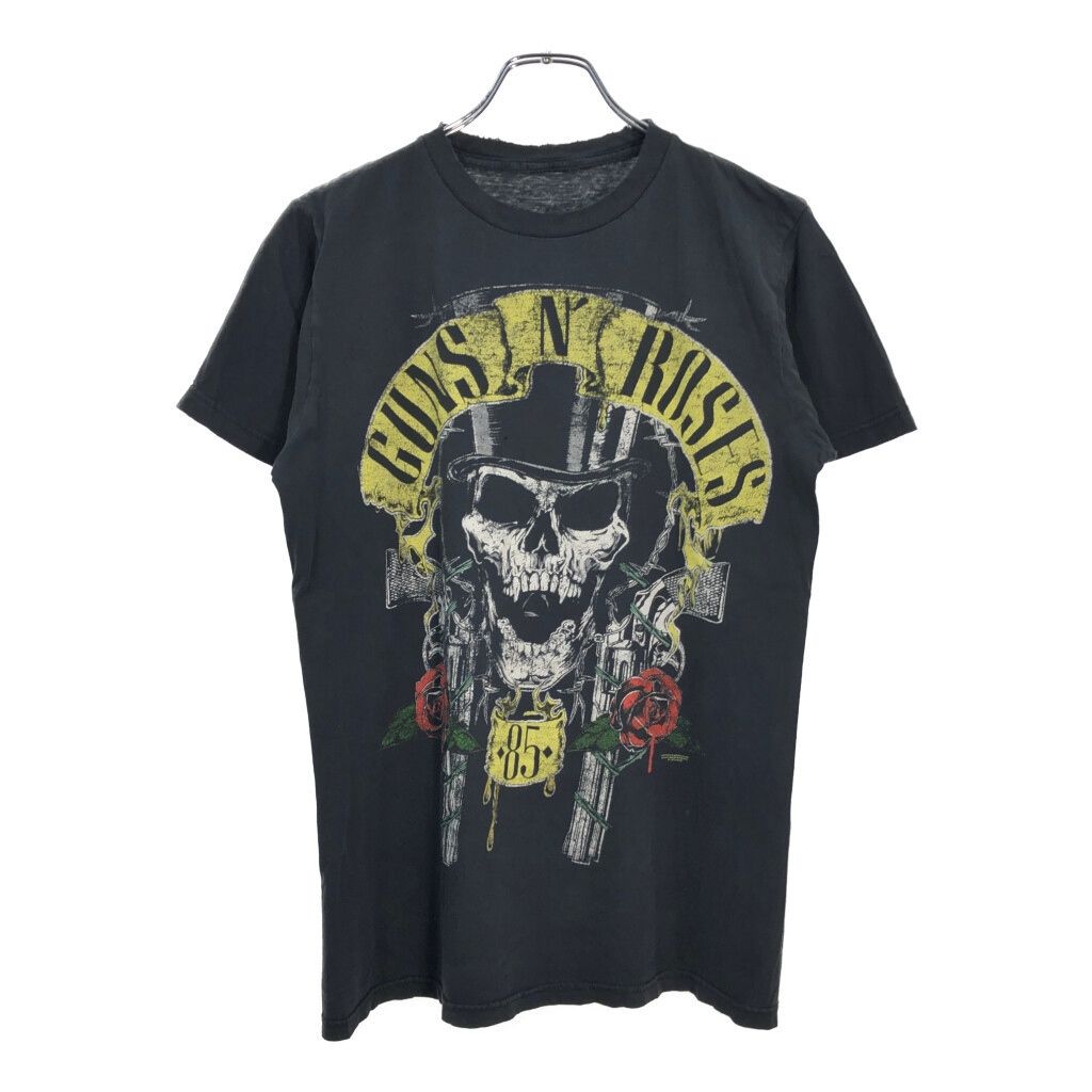 GUNS N ROSES ガンズ アンド ローゼス Ｔシャツ バンド ブラック メンズ S相当 古着 U1707