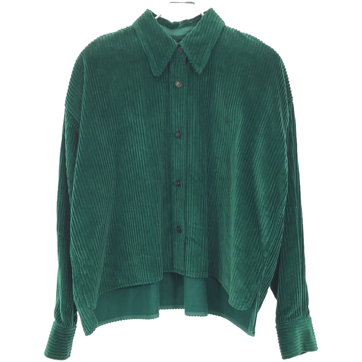 ISABEL MARANT イザベルマラン コーデュロイショートシャツ グリーン 
