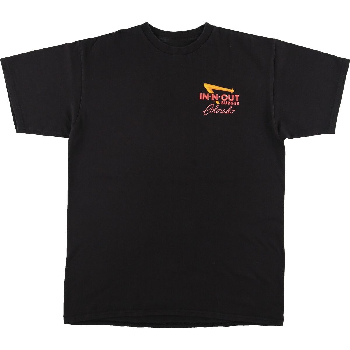 古着 IN-N-OUT BURGER バックプリント アドバタイジングTシャツ メンズM /eaa450697