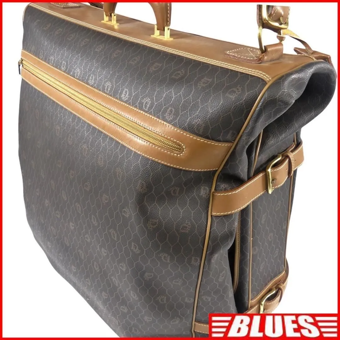 ディオール　ビジネスバッグ　ブリーフケース　ハニカム柄　PVCレザー　ビンテージ ディオール ビジネスバッグ ブリーフケース ハニカム柄 PVC