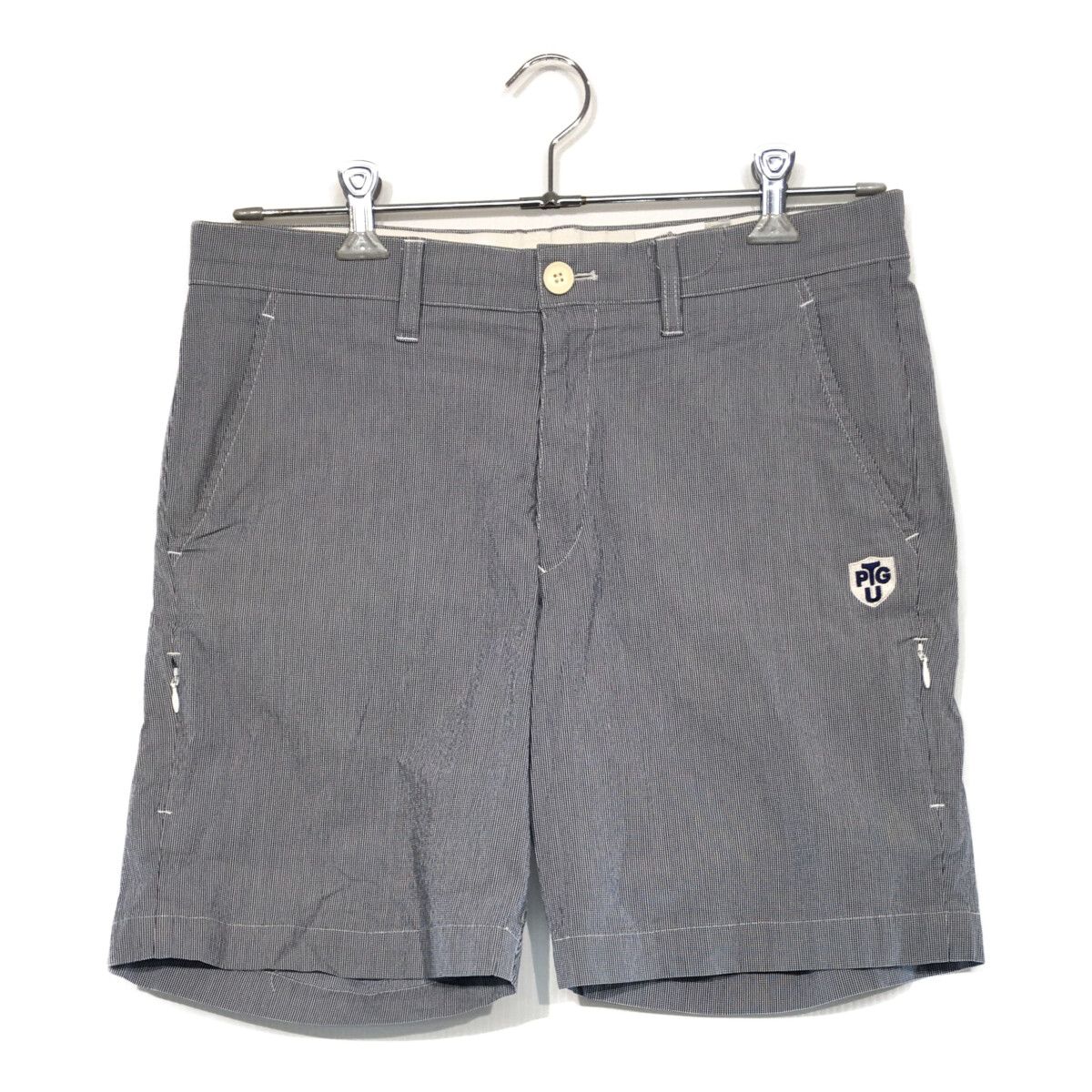 【新品未使用】パーリーゲイツ　ハーフパンツ　筆記体　サイズ5（L）　ネイビー 053-3132409-1.jpg