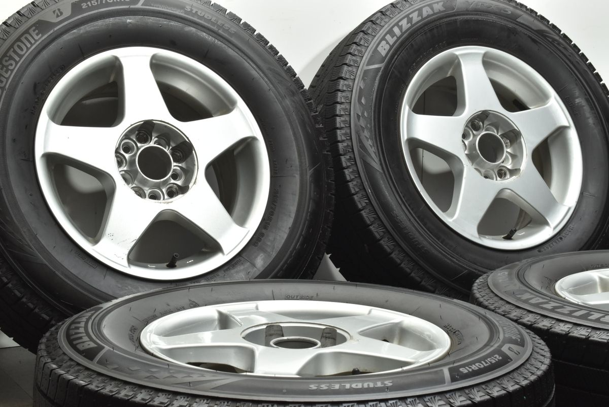 バリ溝 215/70R15 DS-X 100 114.3 5穴 INVERNOアルミ4本