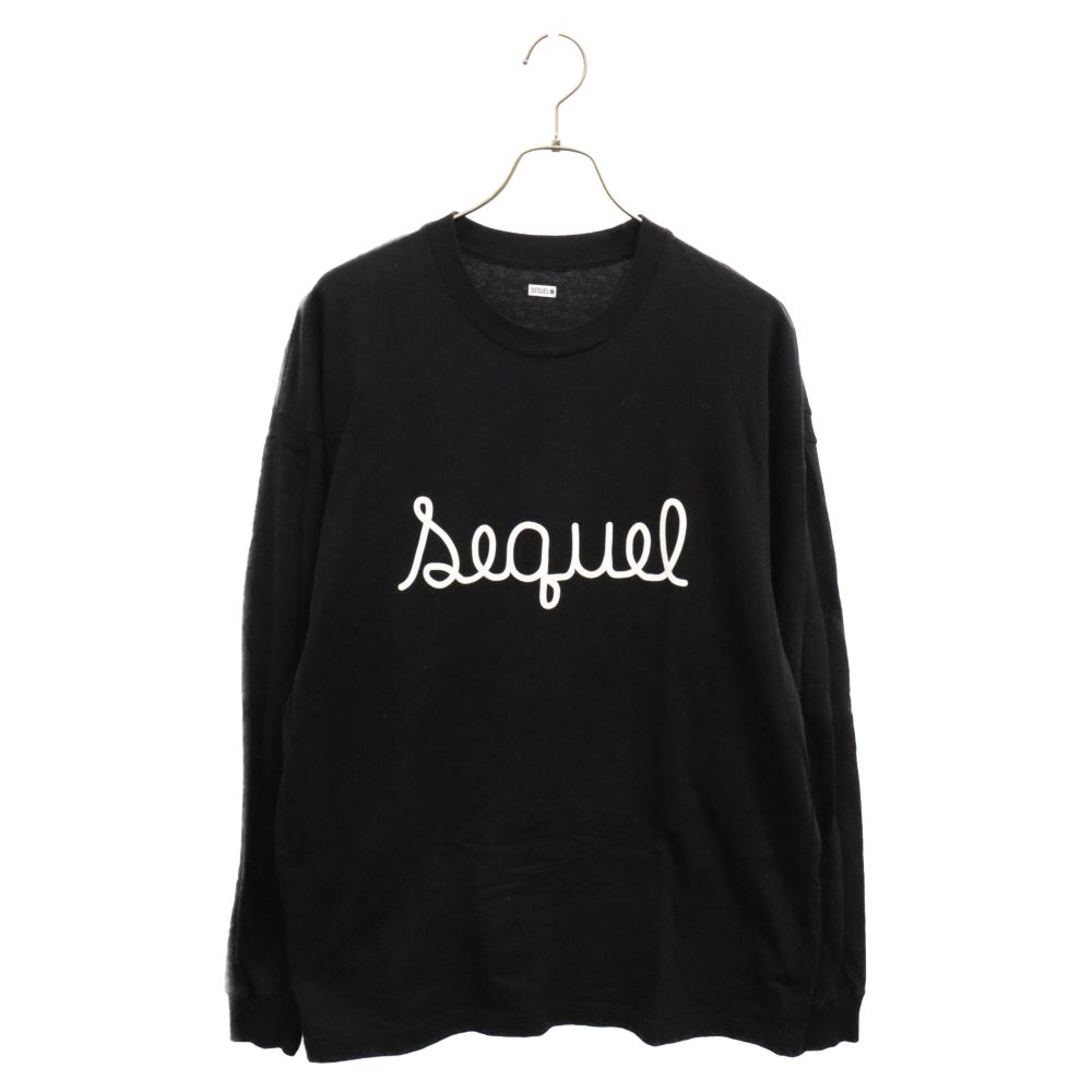 SEQUEL (シークエル) 23AW ロゴプリント クルーネック長袖Tシャツ 