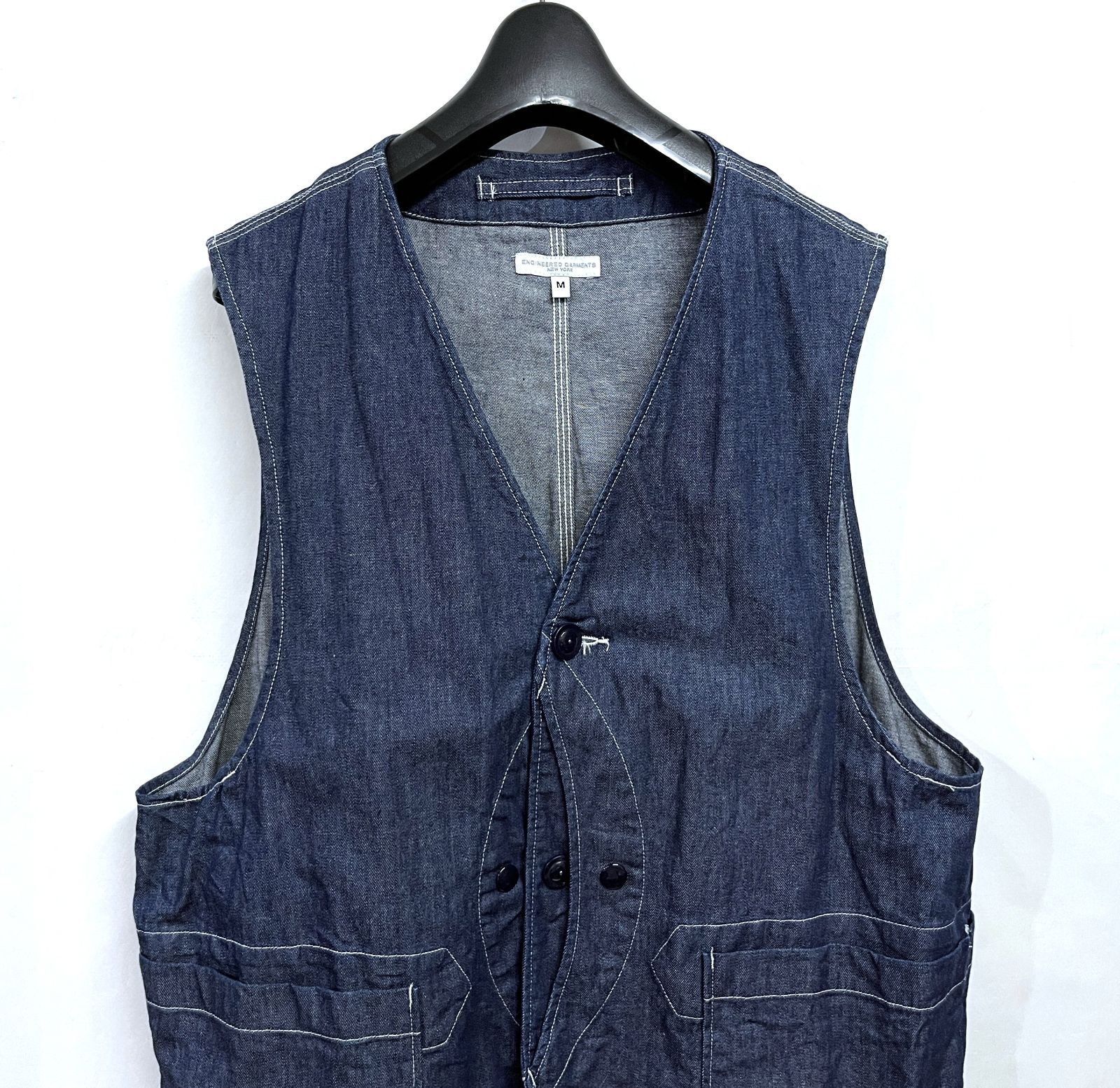 エンジニアードガーメンツ　アップランドベスト　デニム　M　UPLAND VEST ENGINEERED GARMENTS】 Upland Vest NAT-U-RAL に入荷