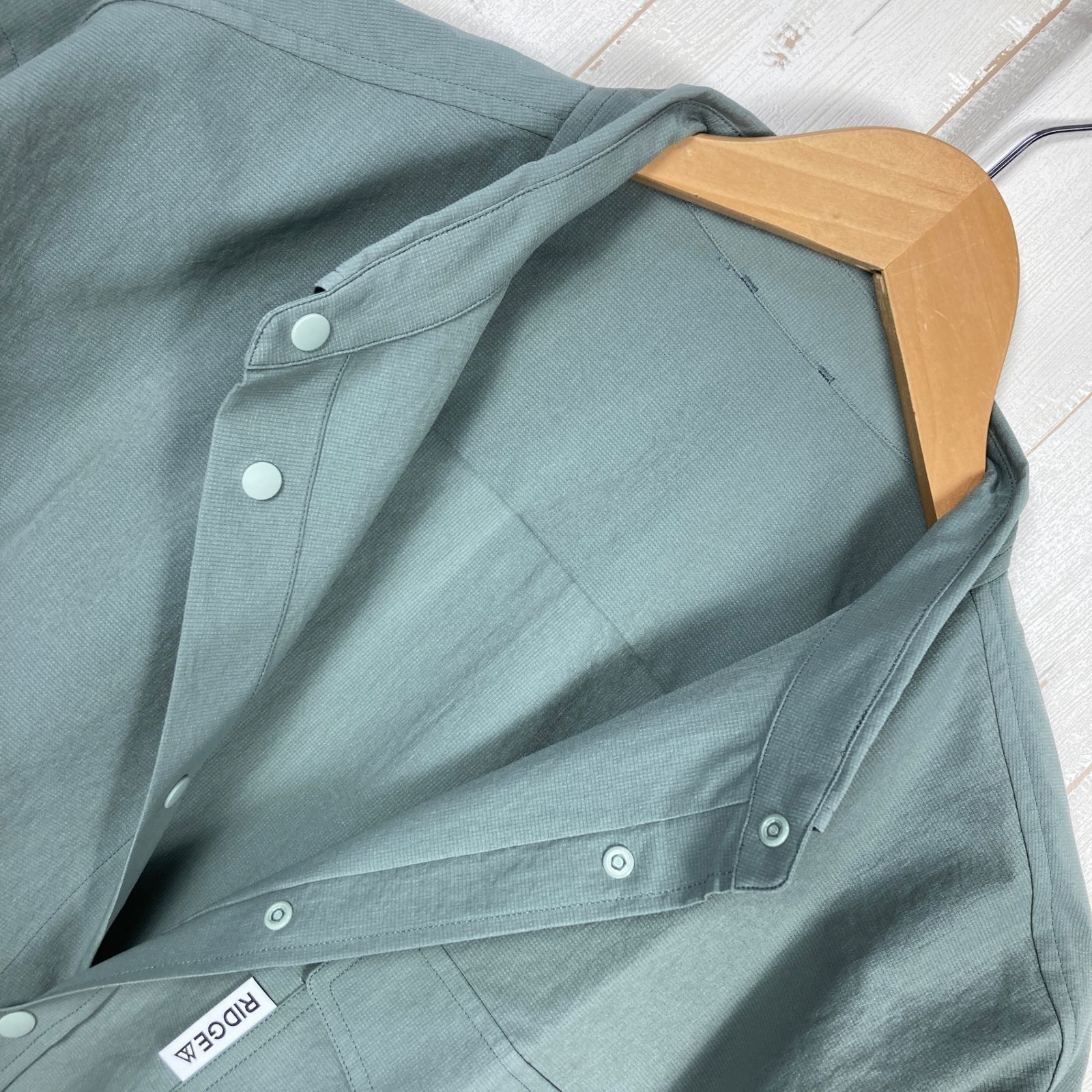 Men s S グリーン系 Ridge Mountain Gear リッジマウンテンギア ベーシック ロングスリーブ シャツ Basic Long Sleeve Shirt Sage Green ポリエステル ウェア トップス イ