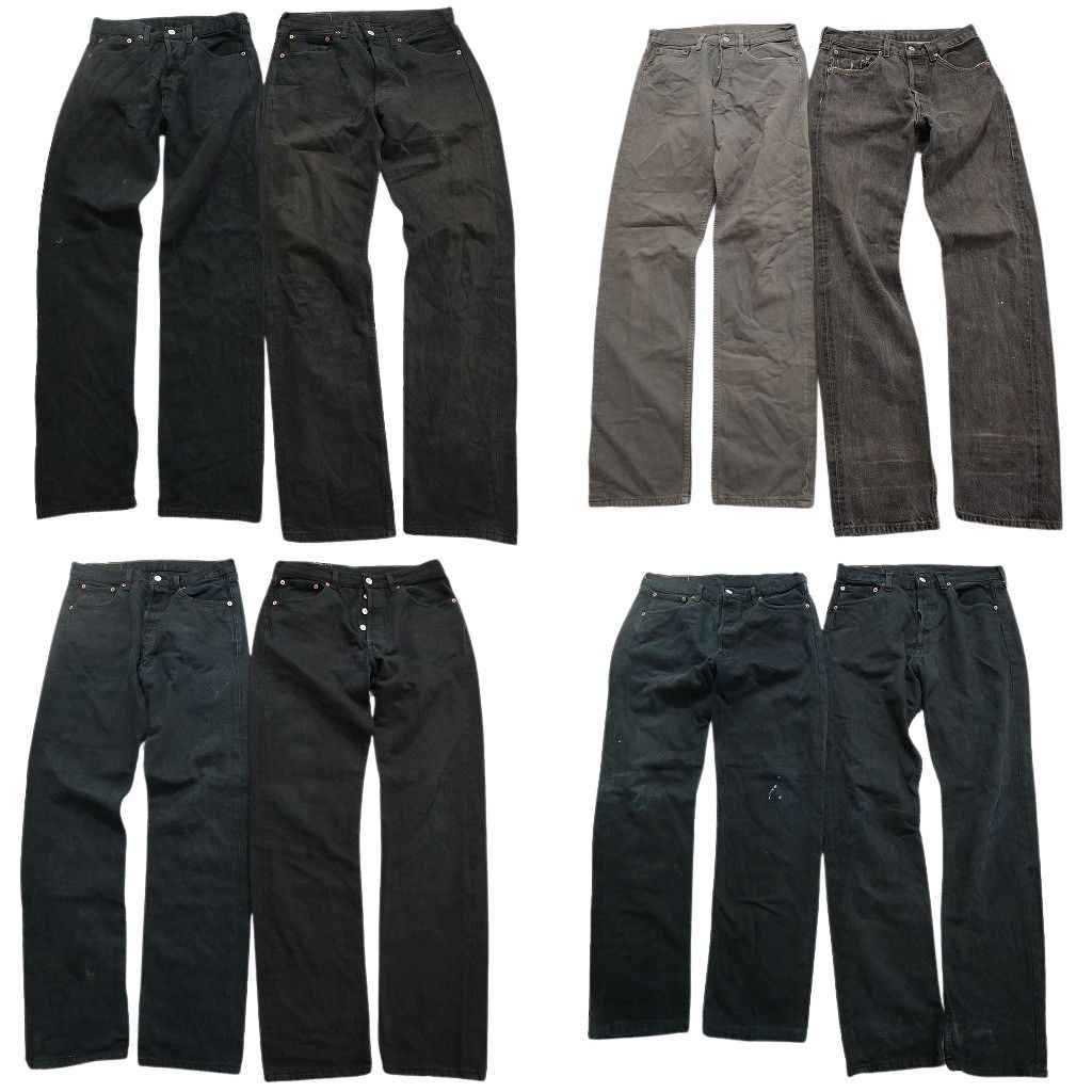 古着卸 リーバイス 501 ブラックデニム パンツ OLD 8枚セット メンズ W34 |W33 |W32 |W31 ボタンフライ 古着 NA7142