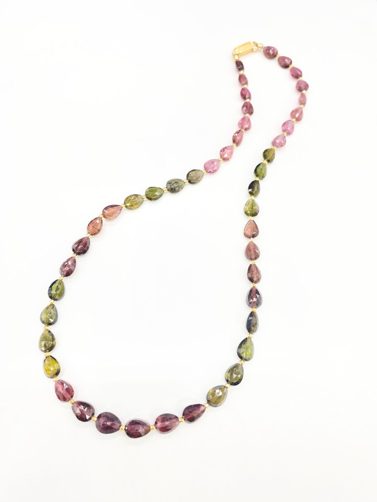 Ambroseアンブローズ K18トルマリンマルチカラーネックレス - メルカリ