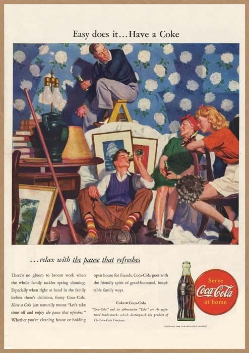 コカ・コーラ USA 絵画 リトグラフアート ポスター コカ・コーラUSA絵画リトグラフアートポスターアメリカヴィンテージ