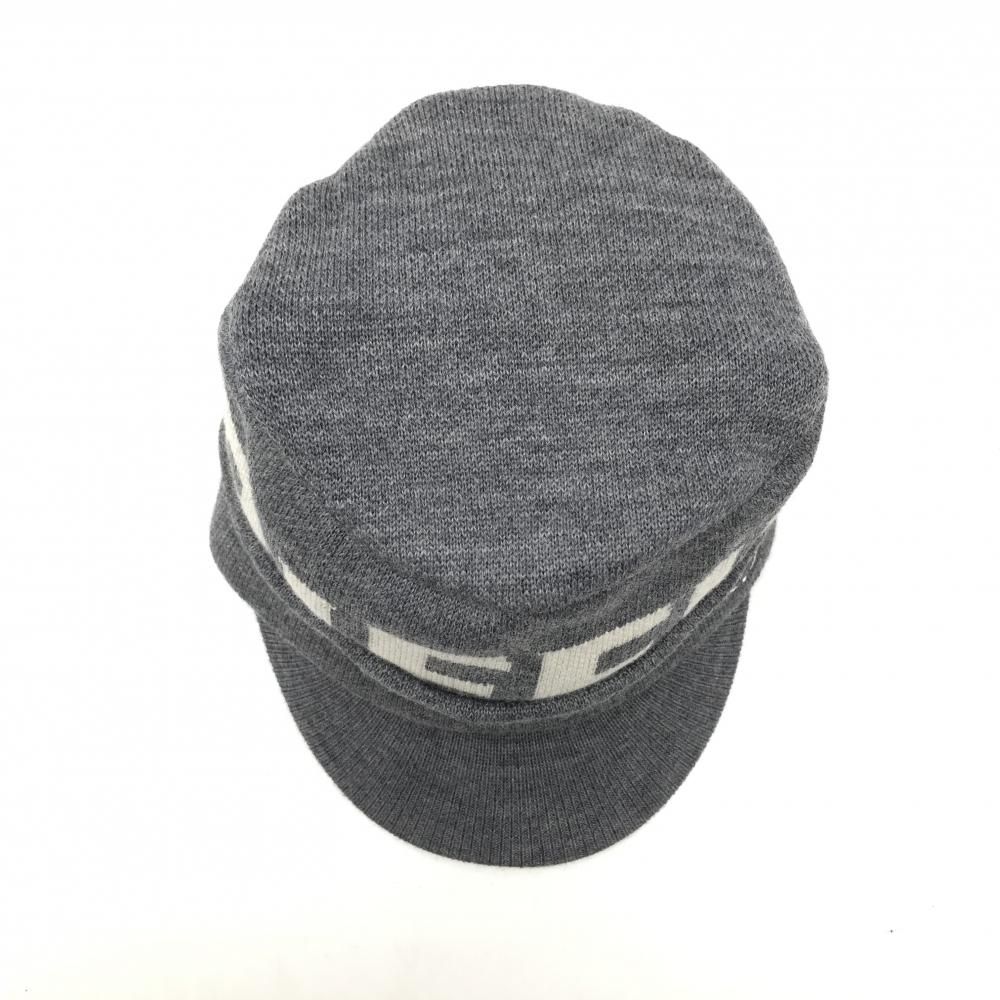 超 ブリーフィング ニットワークキャップ グレー×白 ウール100％ フリーサイズ ゴルフウェア 2025年モデル BRIEFING WHITEMONARCHHOTEL_COM