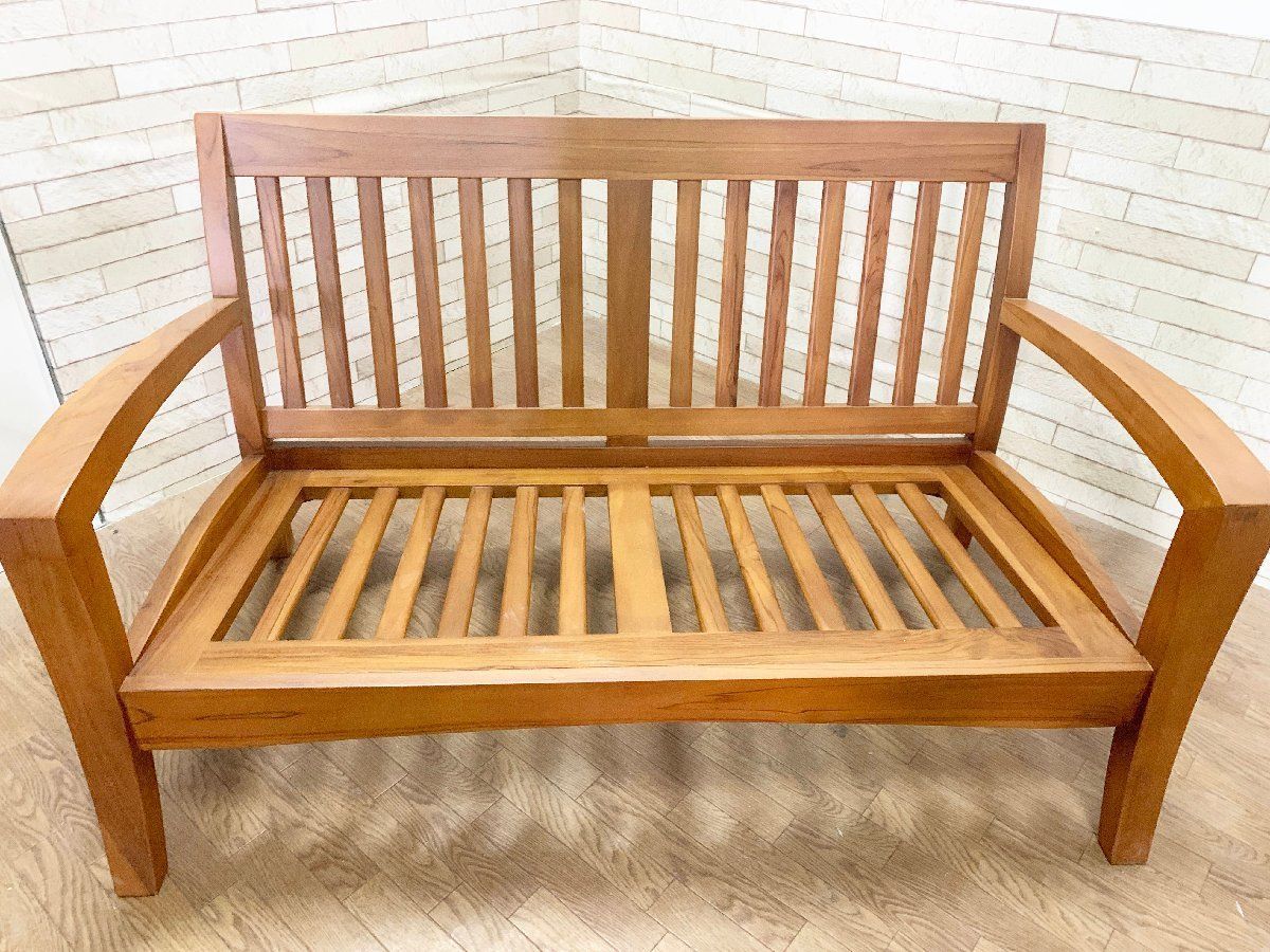 scanteak スキャンティーク　KORS コース　2人掛けソファ チーク材 SCANTEAK スキャンティーク KORS コース 2人掛けソファ チーク