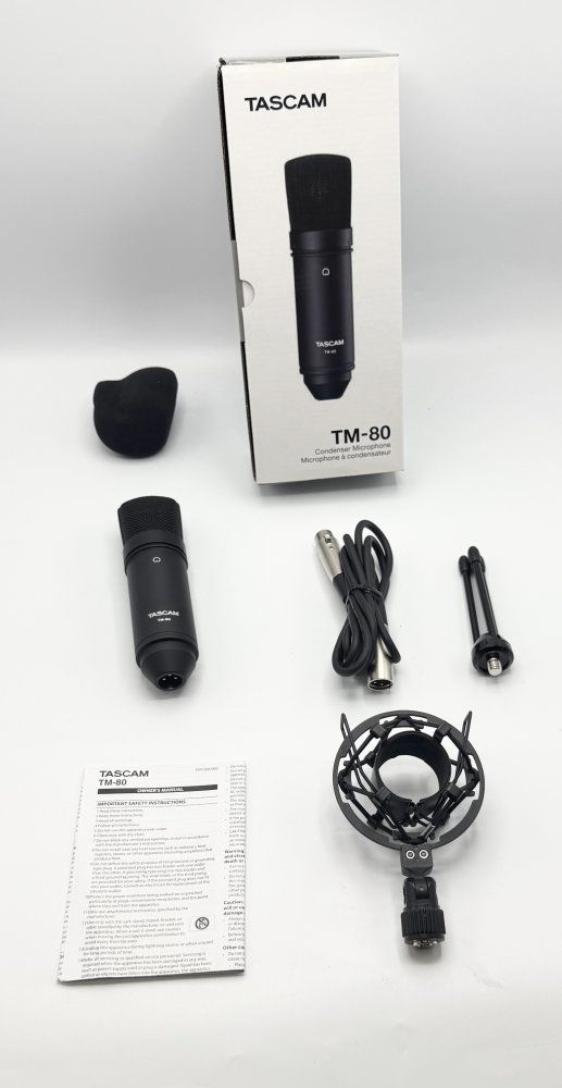 中古 TASCAM(タスカム) TM-80 コンデンサーマイク 単一指向性
