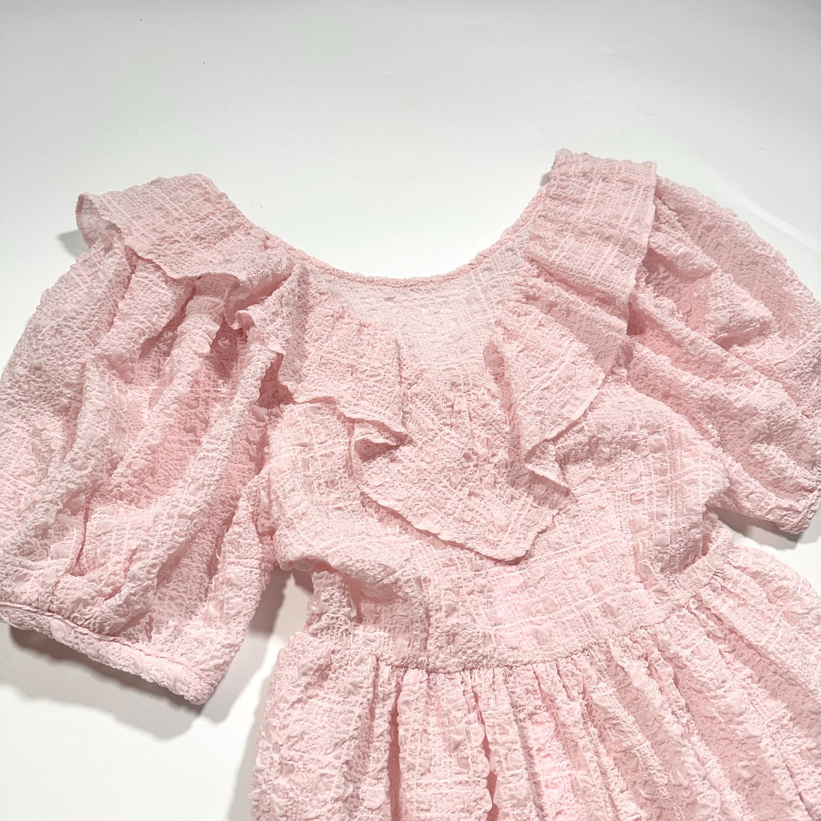 超 HONEY MI HONEY ハニーミーハニー ワンピース organdie puff sleeveone-piece オーガンジー パフスリーブ Free