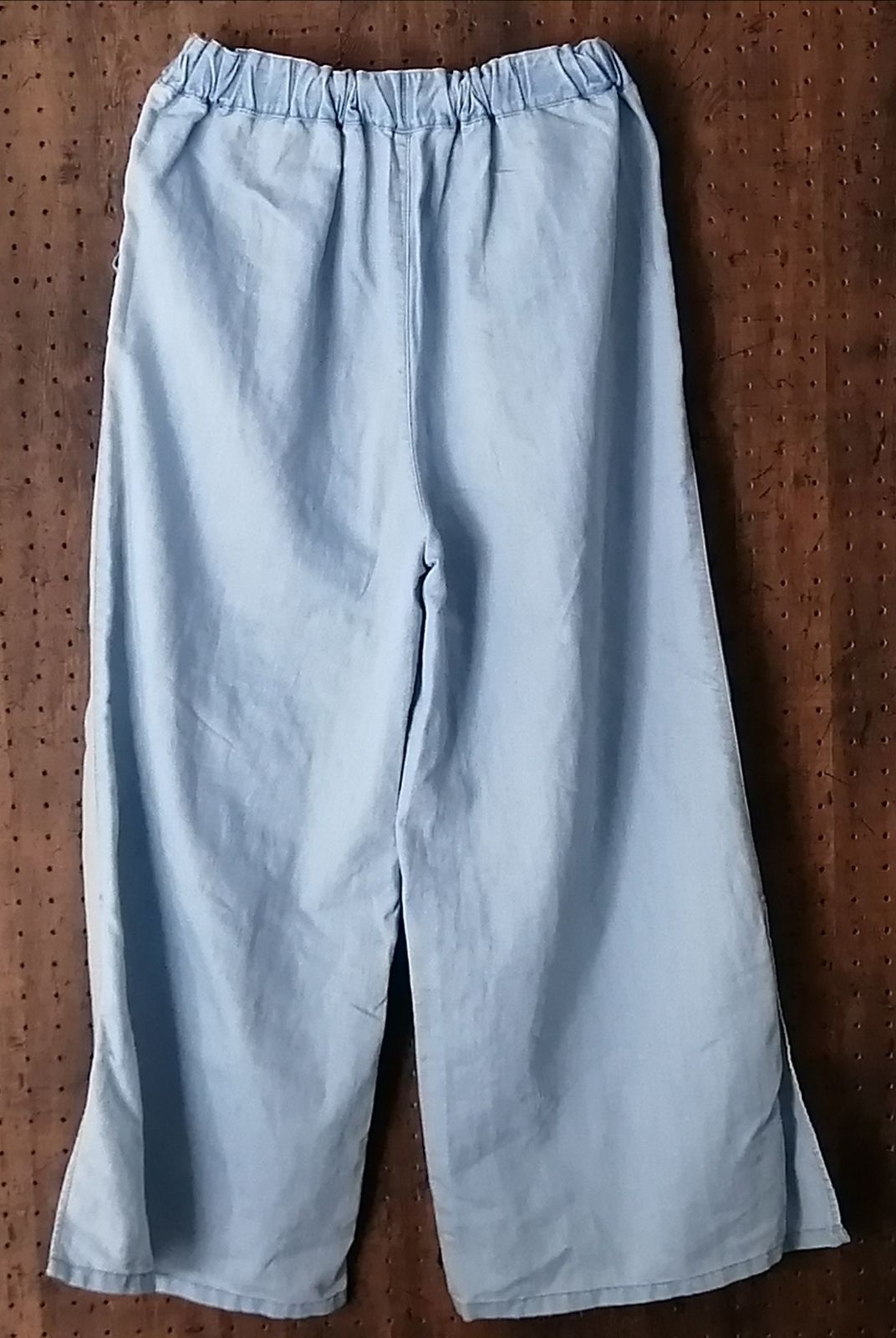 GU ジーユー イージーデニム パラッツォパンツ サイズM 221-287145
