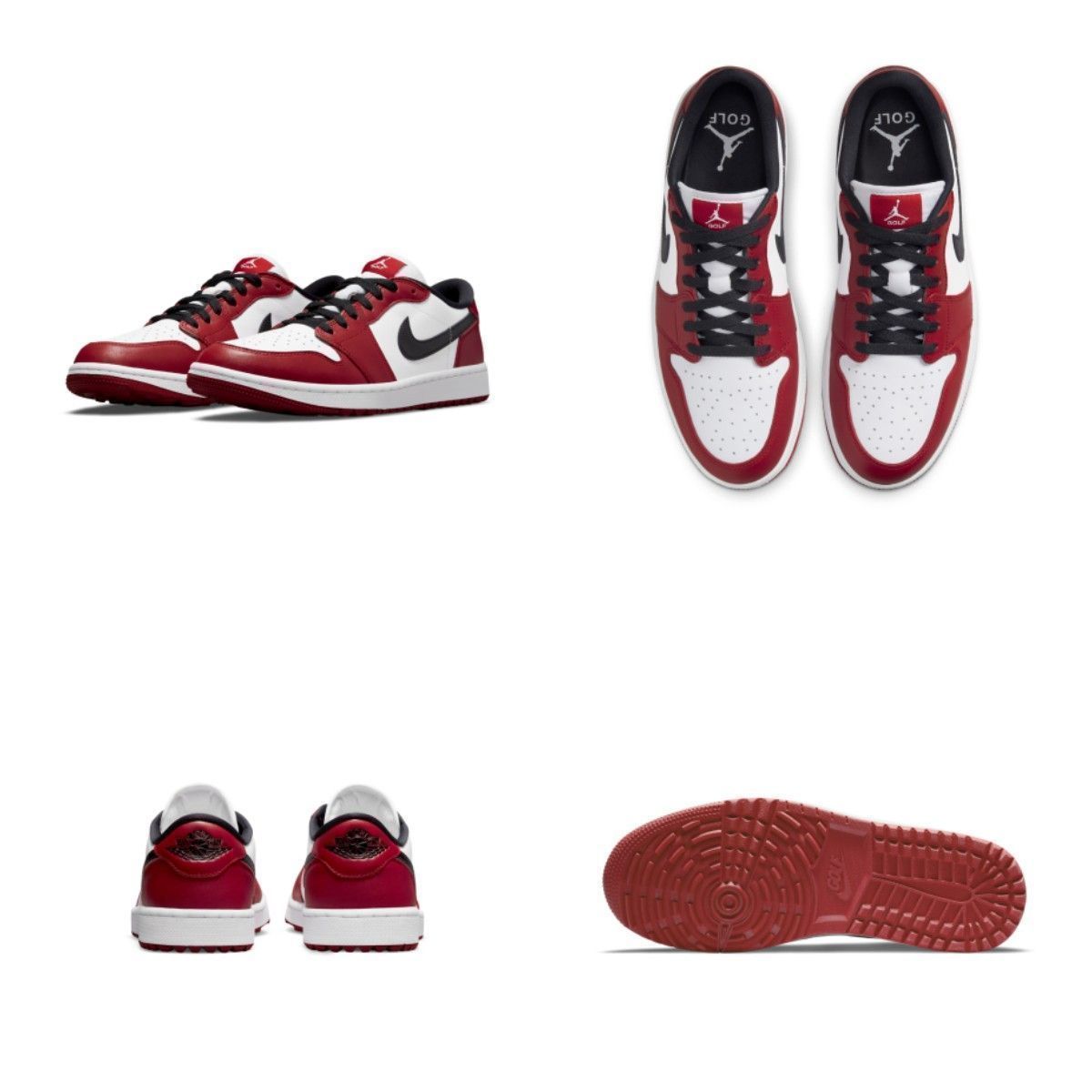 NIKE - ナイキ エアジョーダン 1 ローゴルフプレイオフ ブラック バーシティ レッド NIKE ナイキ ゴルフシューズ AIR JORDAN 1 LOW G エアジョーダン