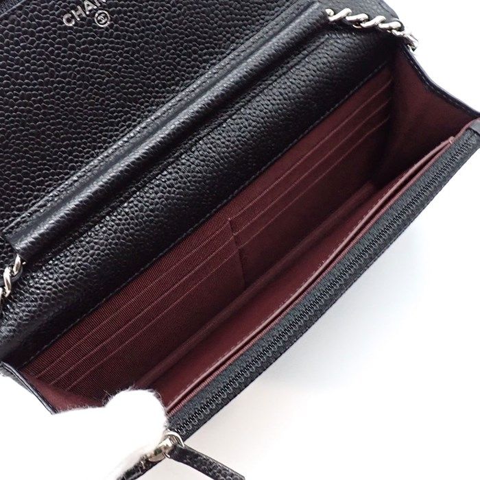 シャネル CHANEL ショルダーバッグ マトラッセ チェーンウォレット 2017年 AP0250 ブラック キャビアスキン シルバー金具 【中古】 楽天市場】CHANEL シャネル マトラッセチェーンウォレット AP0250