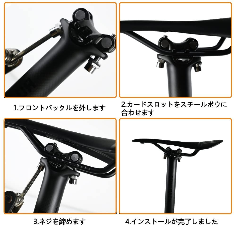 ツヤ消し 350mm/400mm 3K サドルポスト 道路自転車 マウンテン