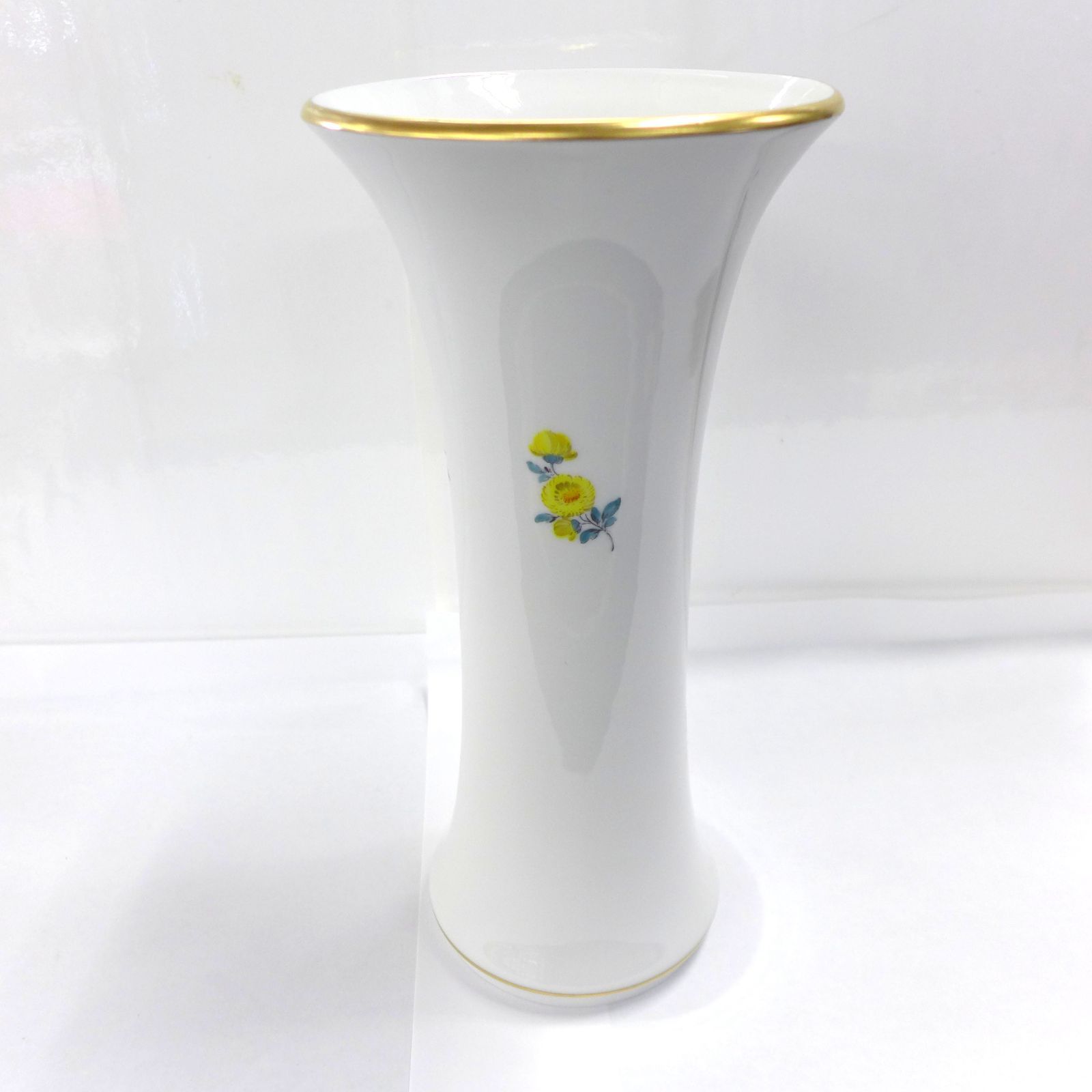 MEISSEN マイセン 花瓶 フラワーベース 23㎝ 23cmブルー 家具・インテリア Meissen マイセン フラワーベース