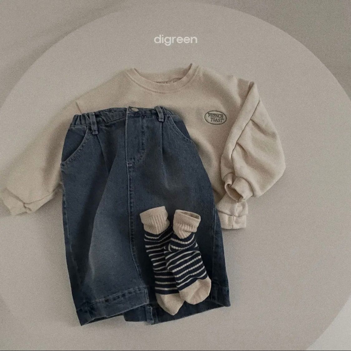 ラスト1点♡大人気韓国ブランド♡digreen french sweatshirt 韓国子供