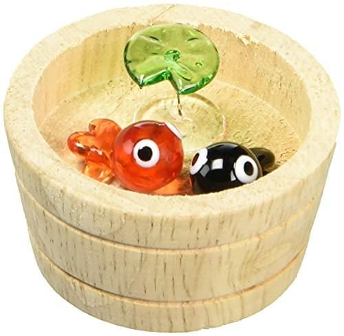 【新品・5営業日で発送】フォーカート ガラス細工 桶に金魚セット (CYK688)【入数:3】