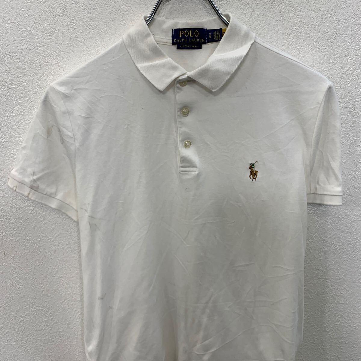POLO RALPH LAUREN 半袖 ポロシャツ S ホワイト ポロラルフローレン 