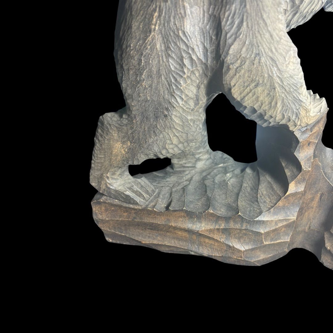 木彫りの熊　アンティーク　置物　民芸品　親子熊 木彫りの熊 アンティーク 置物 民芸品 親子熊 旭川の木彫り熊