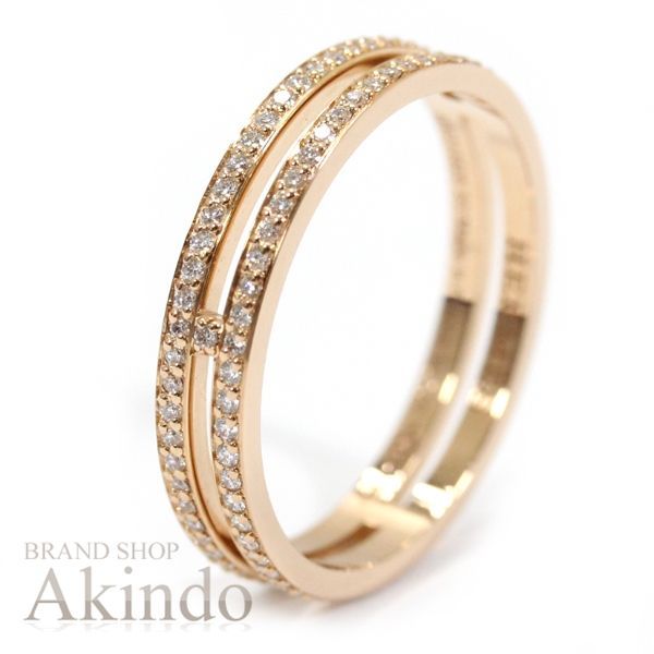 美品)エルメス ウェディングリング アリアンヌ 指輪 K18PG 750 #46 6号