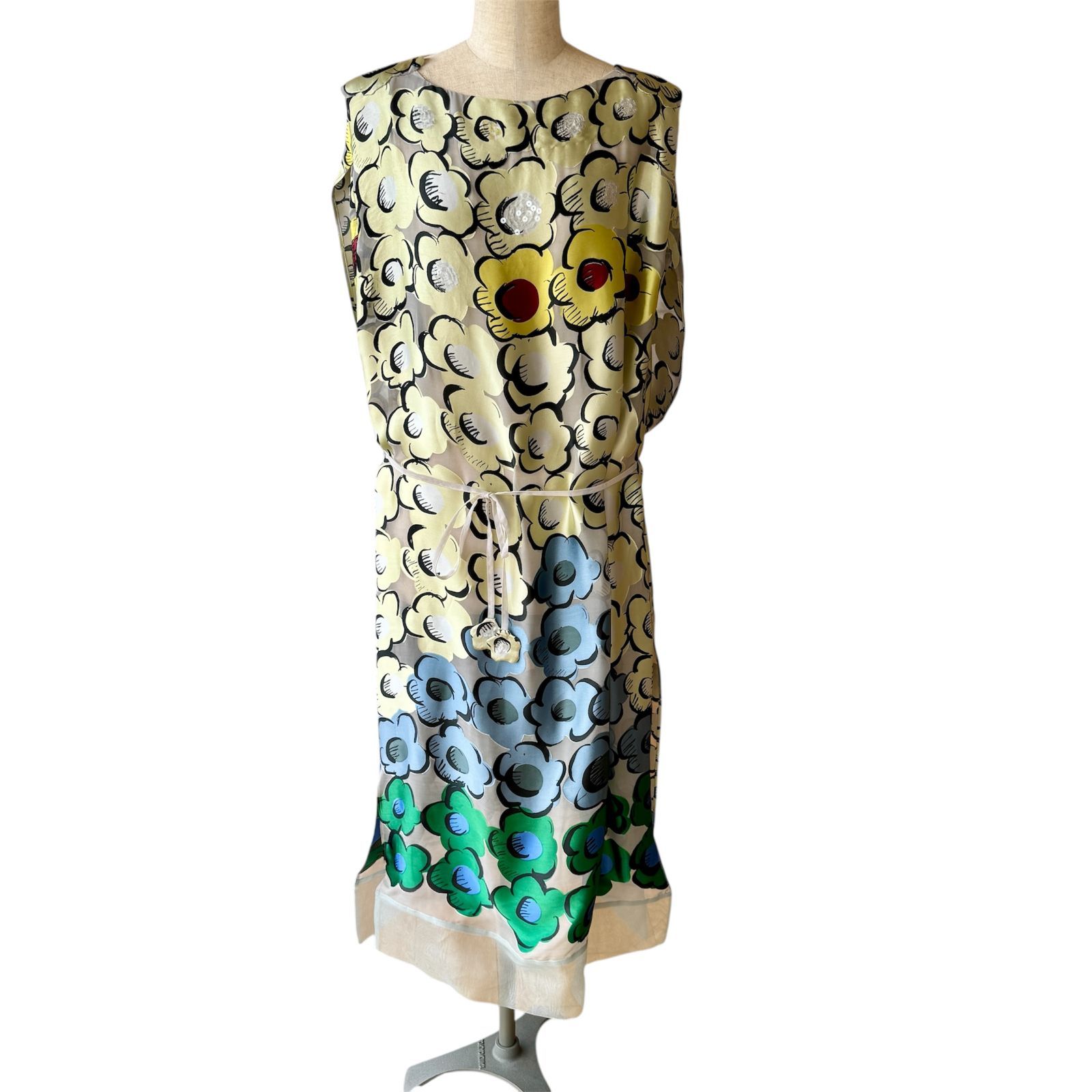 【新品】ツモリチサト　シルク混ワンピース 新品未使用 TSUMORI CHISATO ツモリチサト シルク ワンピース