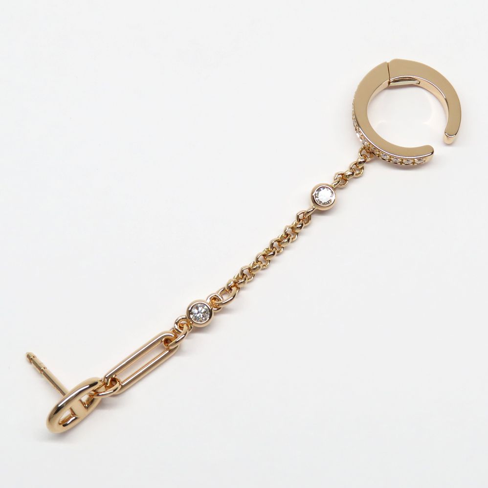 名古屋】エルメス シングルピアス シェーヌダンクル カオス 750PG