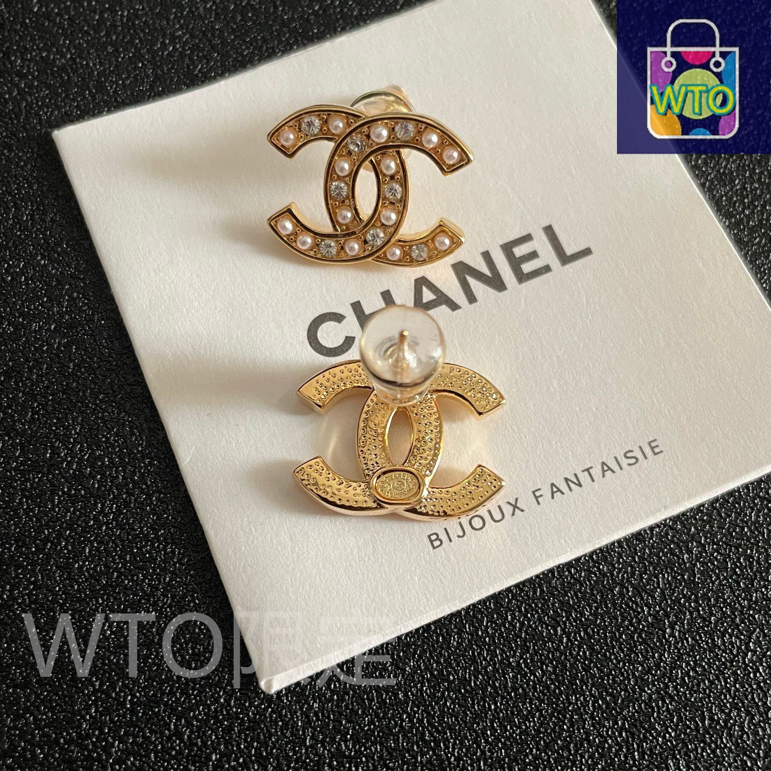 CHANEL ダブルCロゴ キーホルダー未使用新品 今日特価】CHANEL シャネル 中古 ダブル C イヤリング