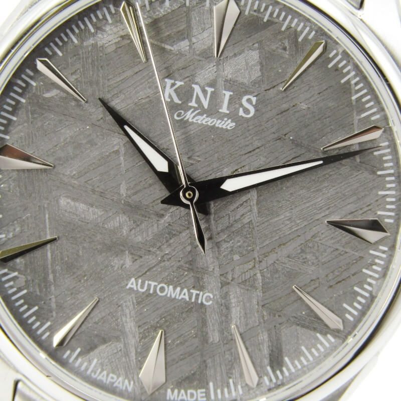 KNIS ニス KN 001-MT メテオライト 自動巻き 腕時計 隕石 38 mm SS メンズ シルバー