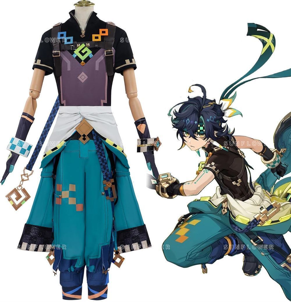 原神 キィニチ コスプレ衣装 神の目付き フルセット Kinich きぃにち ナタ 新キャラクター げんしん Genshin コスチューム 変身 変装 仮装