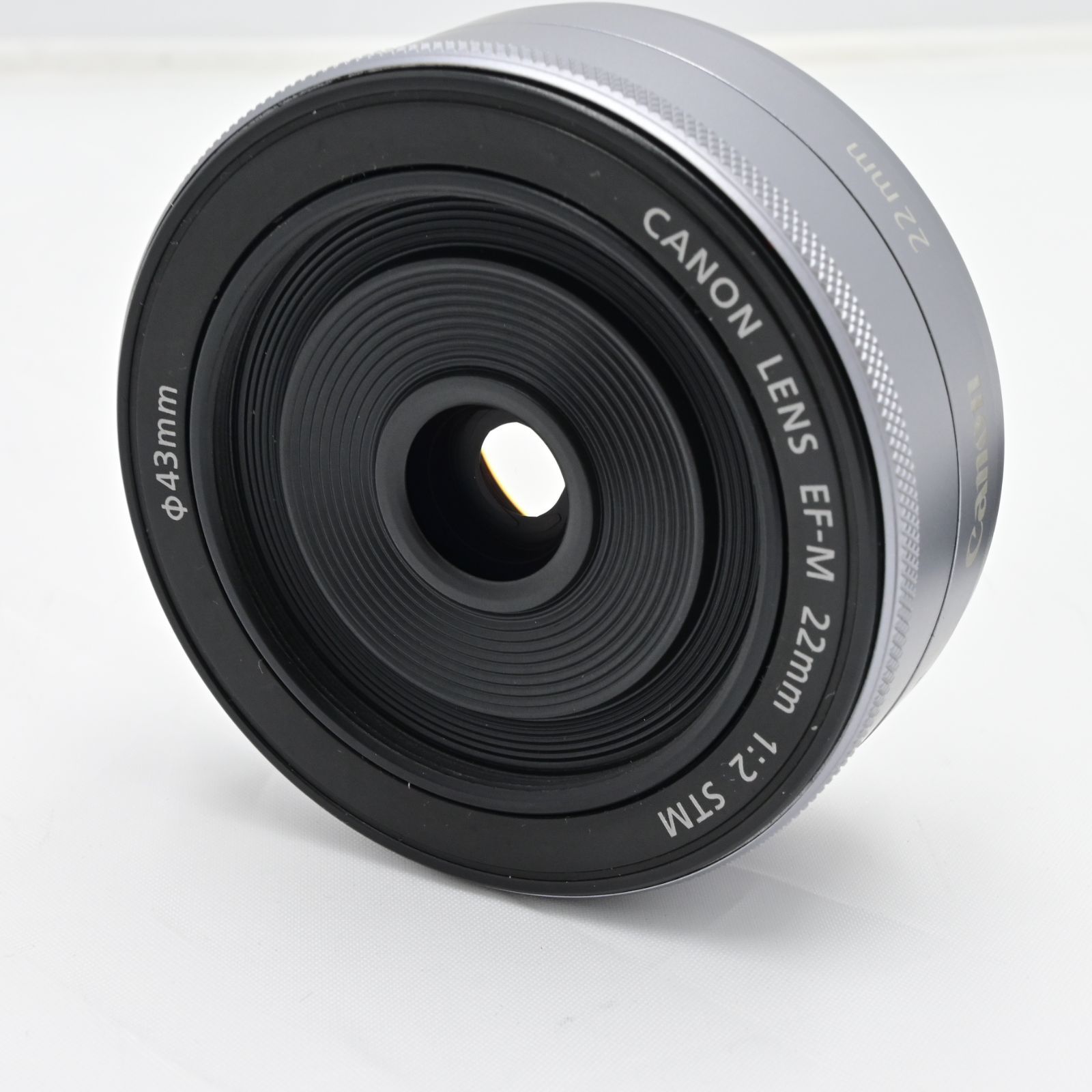 Canon 単焦点広角レンズ EF-M22mm F2 STM シルバー【A】 - レンズ(単焦点)
