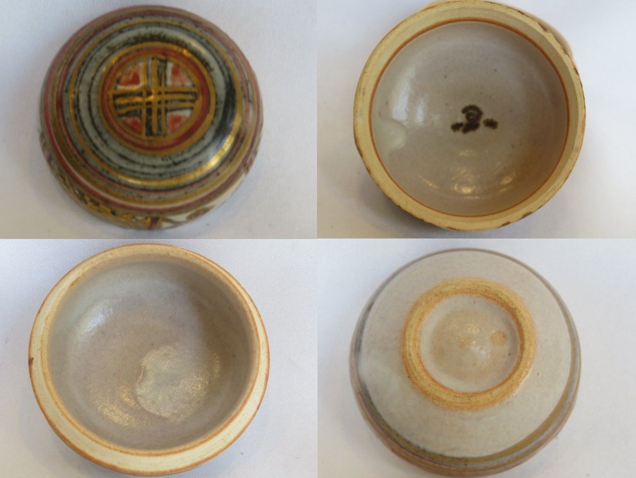 九月 特売品 瑞穂窯 国領東斎 寿人 作 金描香合 師.富本憲吉 茶道具 税込 WWW_IBETON_RU