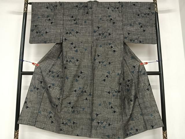 平和屋着物▽男性 単衣 紬 飛鳥文 正絹 AABB1360np