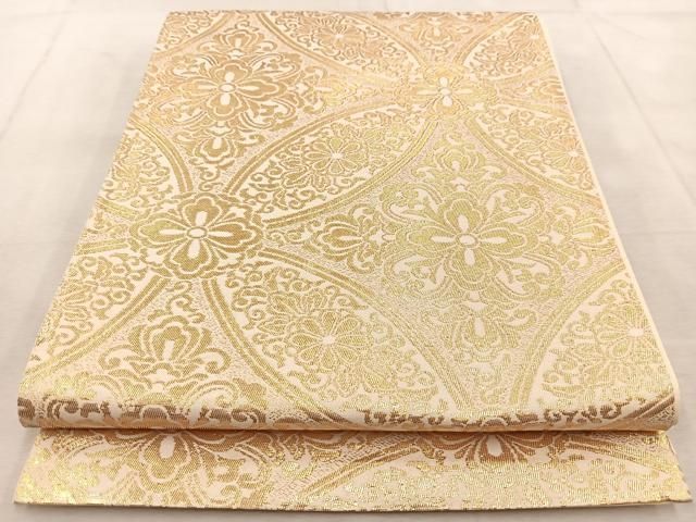 平和屋着物◎六通柄袋帯 七宝花菱文 金糸 正絹 逸品 BAAU9747yc - メルカリ