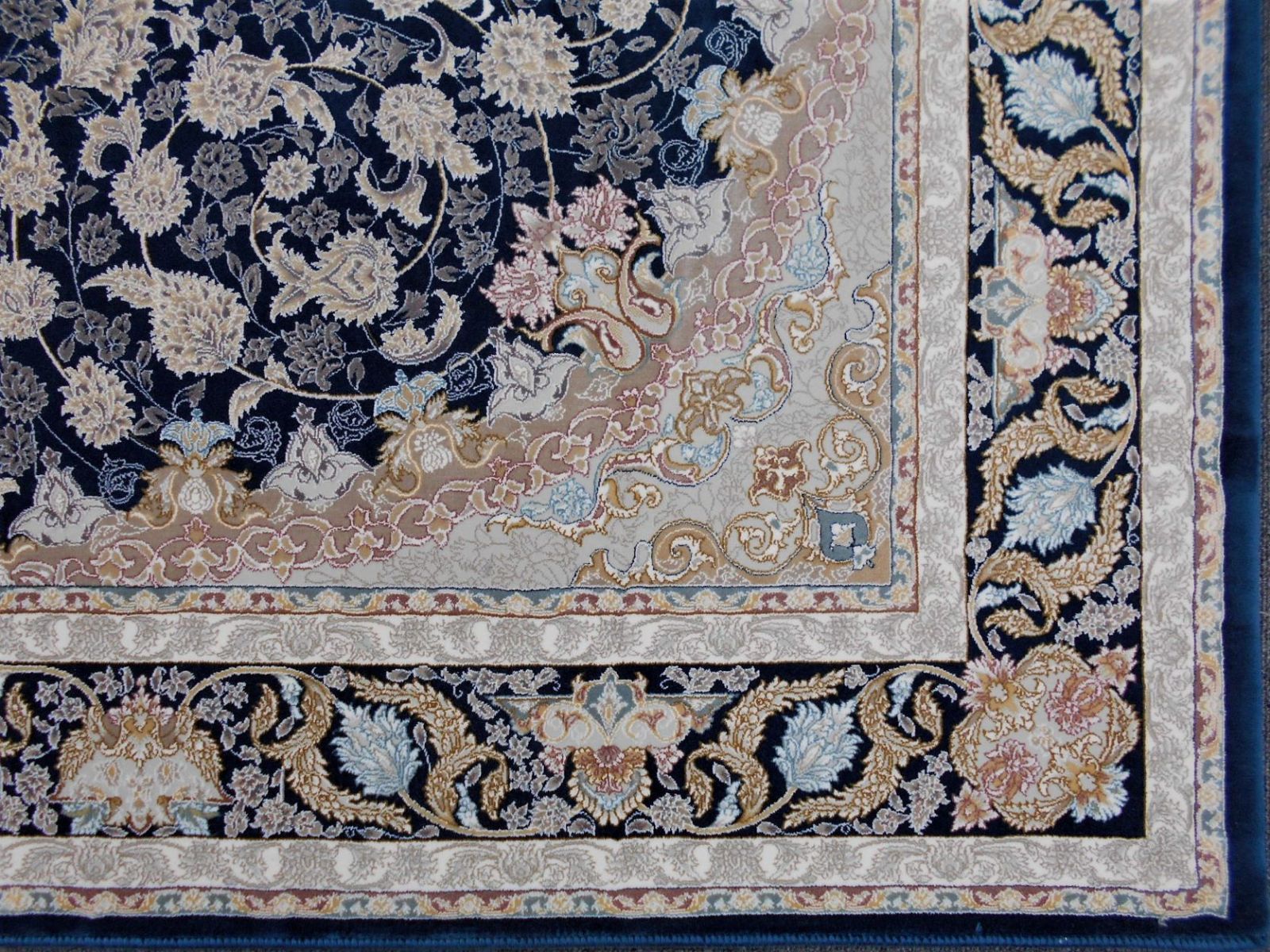 黒 桜古典 最後の1枚！225万ノット！超高密度織 絨毯 200×250cm‐200341