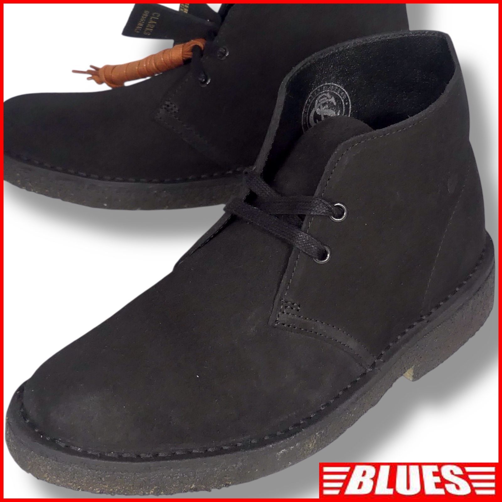 未使用✨クラークスオリジナルズ　デザートブーツ　チャッカブーツ　ブラック　レザー 未使用 CLARKS ORIGINALS クラークス デザートブーツ チャッカ
