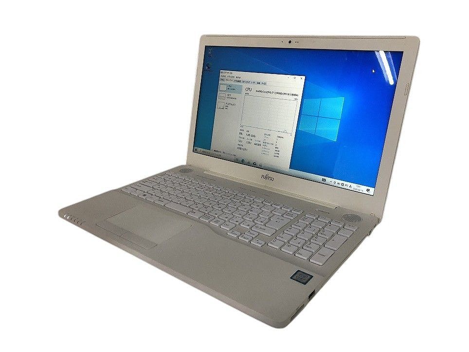 富士通 FMVA50D2WP Core i7-7700HQ メモリ4GB HDD1TB ノートPC OS再インストール済 AMK629343相