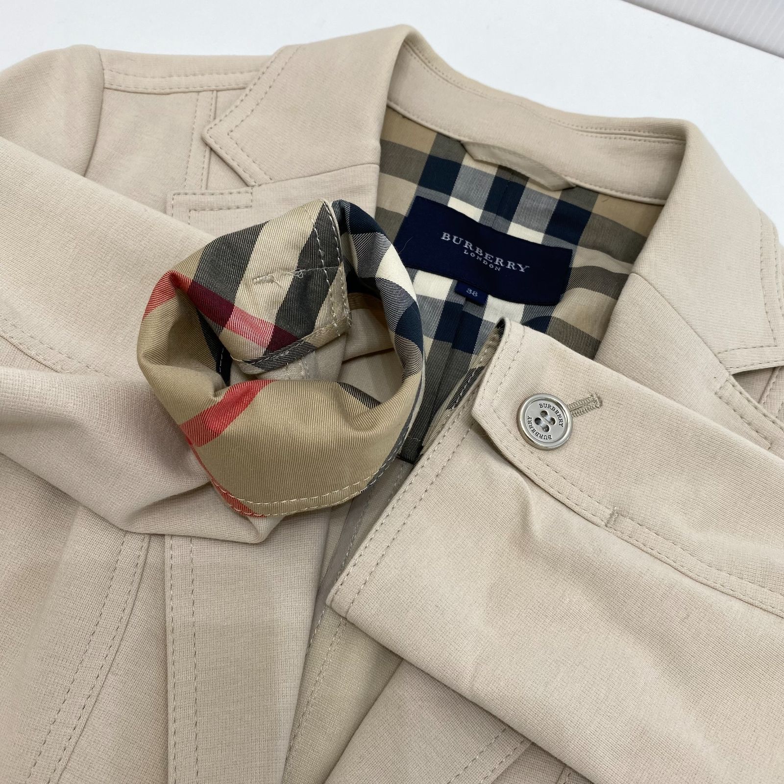 BURBERRY LONDON ノバチェック テーラードジャケット FCA59-229-42 