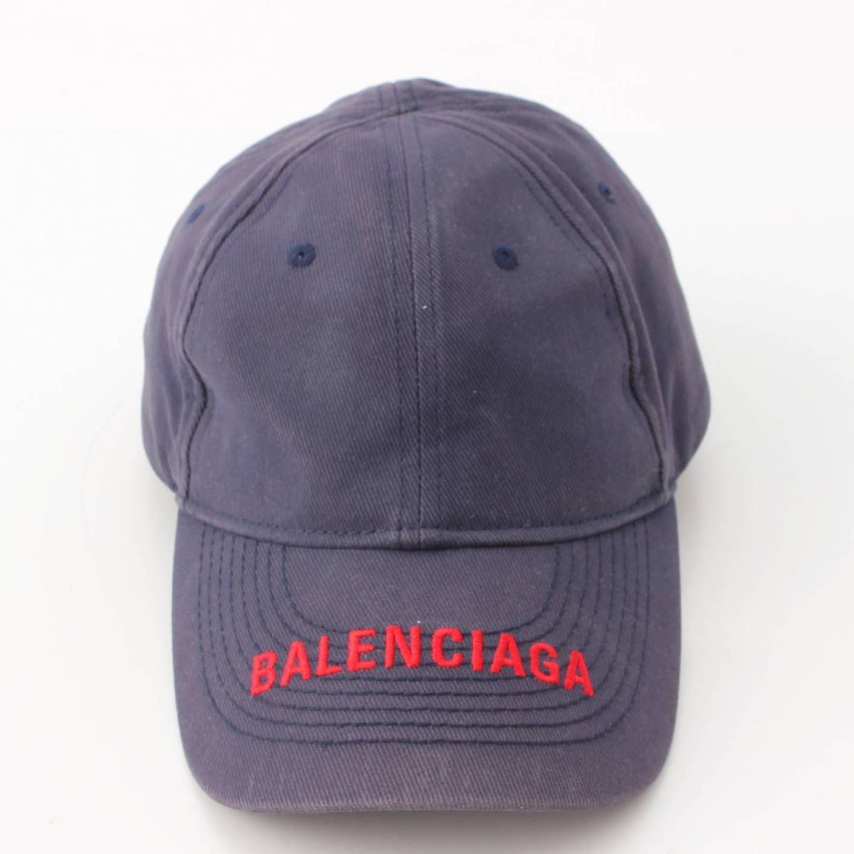 バレンシアガ BALENSIAGA　キャップ　紺・赤 バレンシアガ（カラーレッド）（帽子｜バッグ・小物