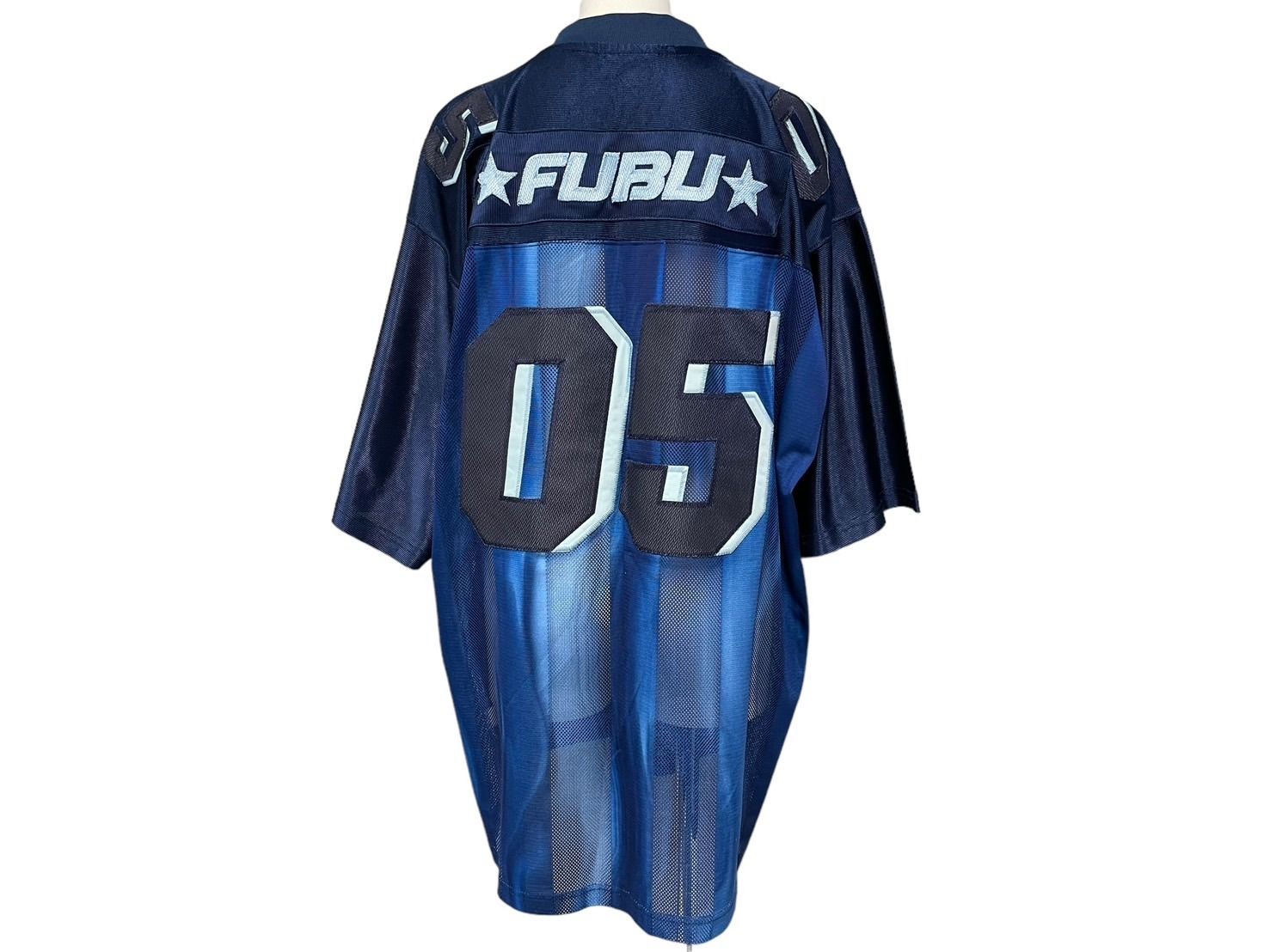 極美品 FUBU フブ ゲームシャツ フットボールシャツ ヴィンテージ サイズL ポリエステル ネイビー ブルー 中古  67130|mercariメルカリ官方指定廠商|Bibian比比昂代買代購