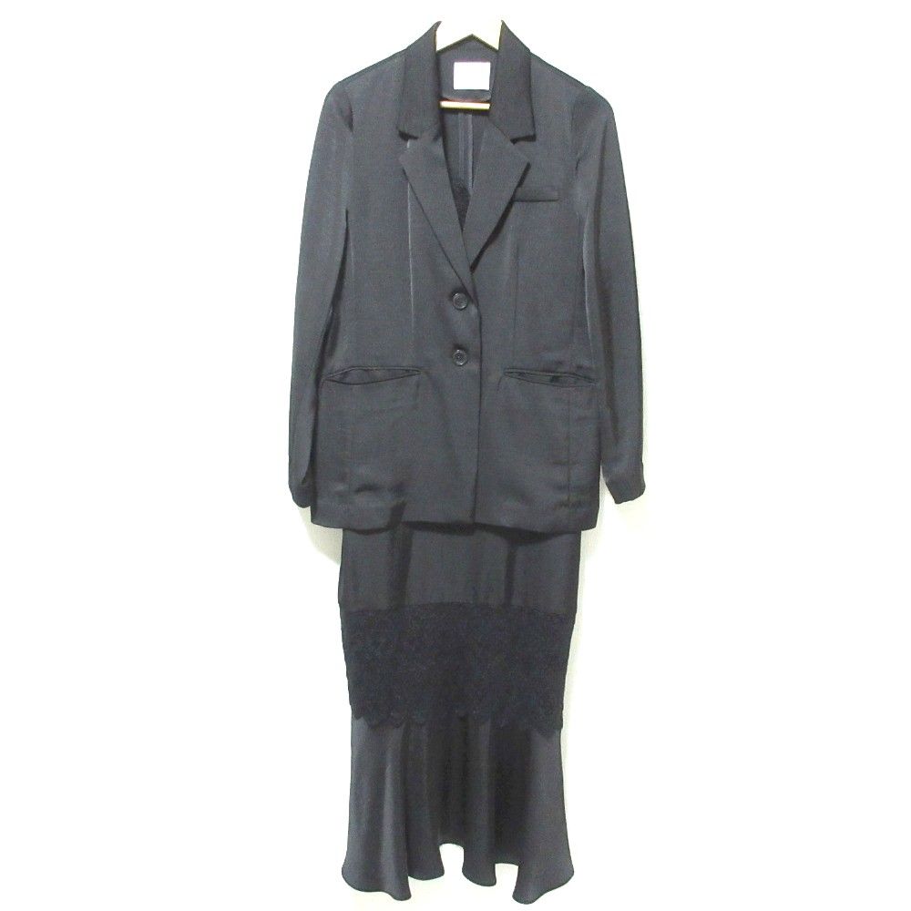 美品 24AW AMERI アメリヴィンテージ JACKET SET FLUFFY LACE DRESS