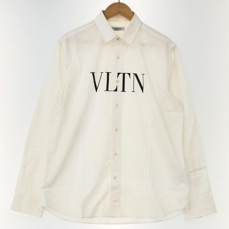 中古】VALENTINO ロゴプリント長袖シャツ 41 PV0AB7111KN