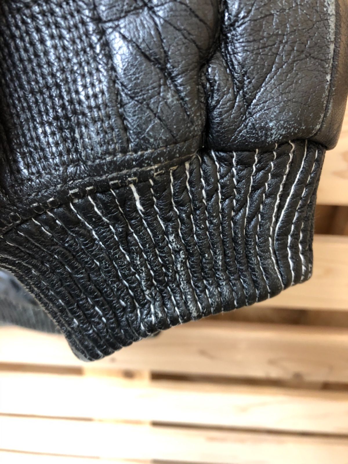 AL WISSAM アル ウィザム 総刺繍 レザージャケット - メルカリ