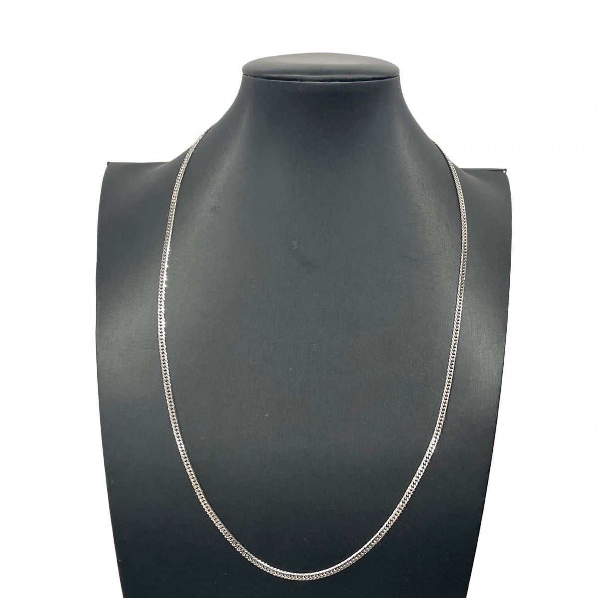 5khe037】喜平 ネックレス Pt850 プラチナ 6面 ダブル 60.5cm 20.2g  