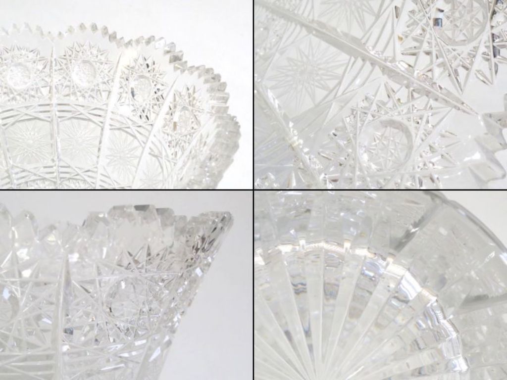 222842】BOHEMIA ボヘミアングラス クリスタル 花瓶 フラワーベース