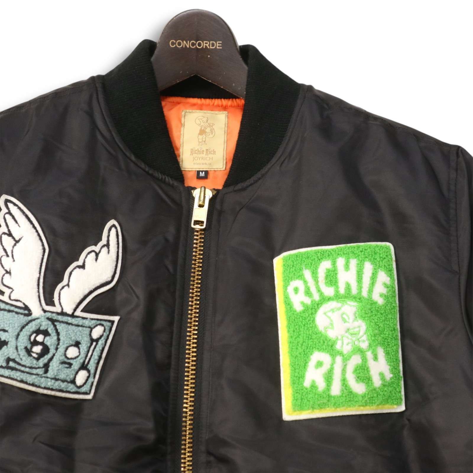 JOYRICH MA-1 ボンバージャケット JOYRICH × Richie Rich ジョイリッチ 秋冬 ワッペン☆ MA-1 中綿