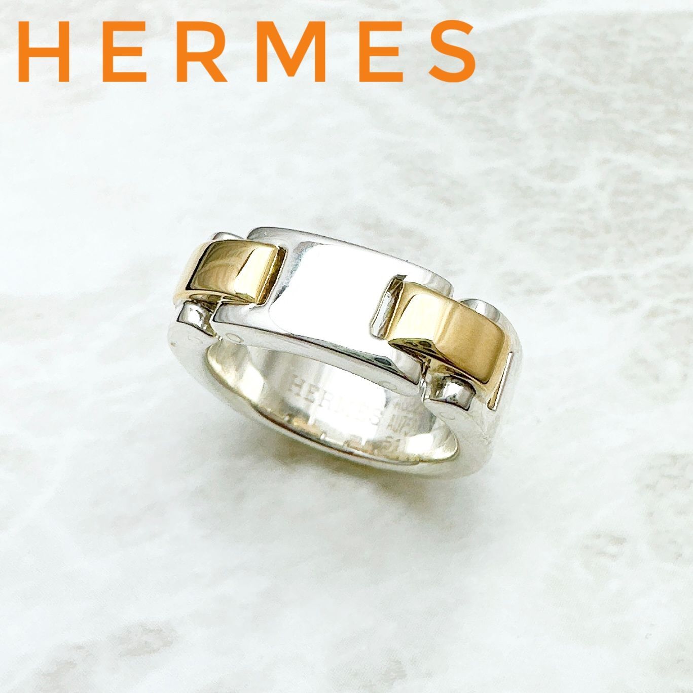 HERMES(エルメス) リング 51美品  シルバー