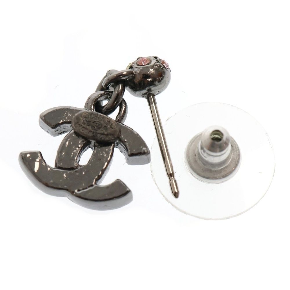 CHANEL (シャネル) ココマーク マルチ ラインストーン スイング ピアス  